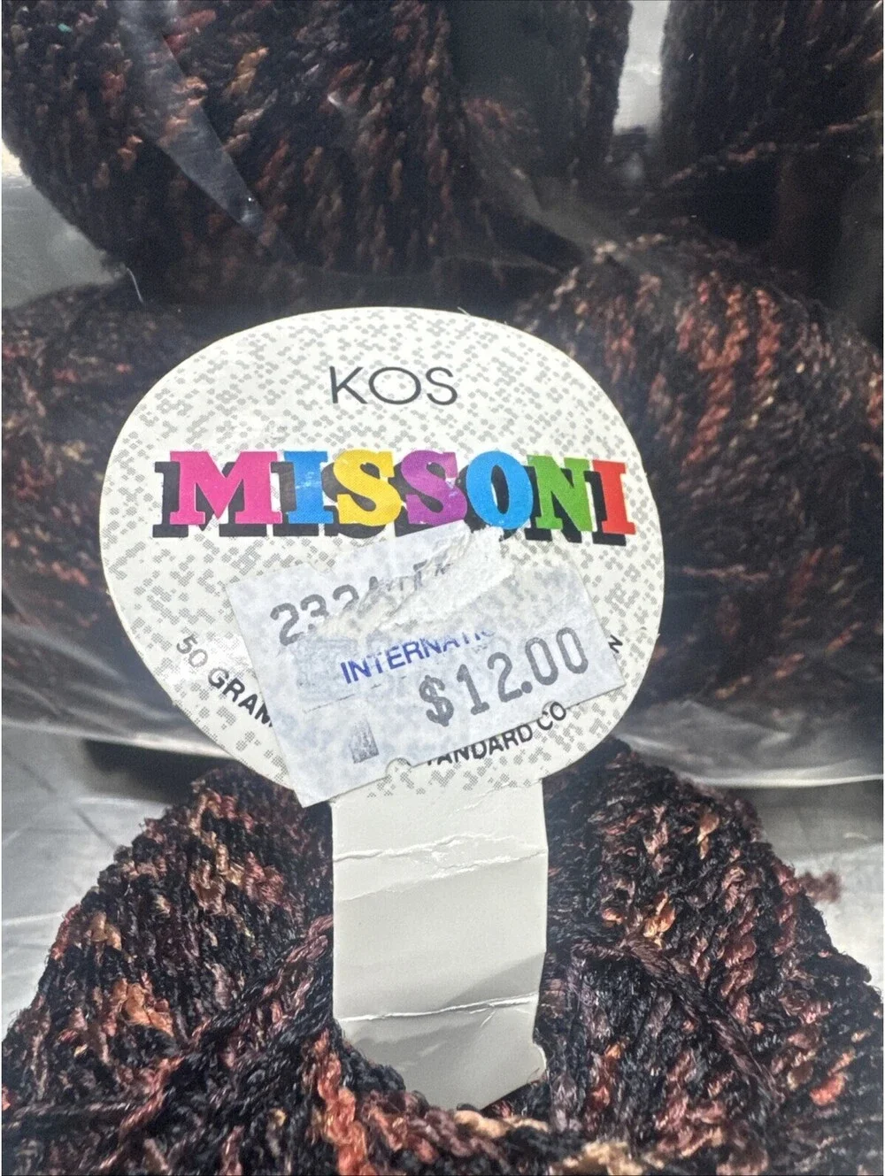 Missoni Kos Yarn Color 276 Multicolor 6 Skein Lot